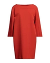 Altea Woman Midi Dress Rust Size 4 Polyester, Elastane In Red