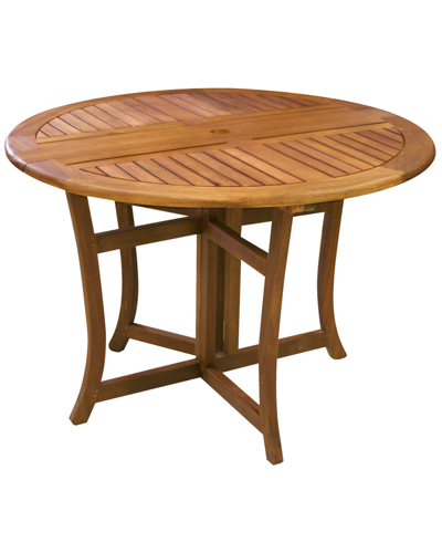 Outdoor Interiors 43in Folding Table In Brown