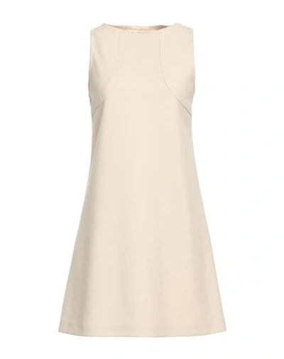 Attic And Barn Woman Mini Dress Beige Size 4 Polyester, Viscose, Elastane In Beige