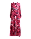 Pinko Floral-print Maxi Dress In Pink