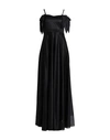 SISTE'S SISTE'S WOMAN MAXI DRESS BLACK SIZE L POLYESTER, ELASTANE