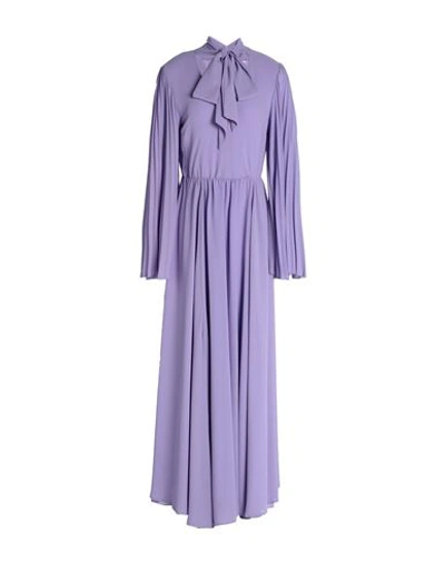 Vicolo Woman Maxi Dress Lilac Size L Polyester In Purple
