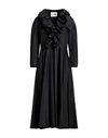 Jil Sander Woman Midi Dress Black Size 4 Polyester In Black
