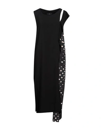 Y's Yohji Yamamoto Woman Midi Dress Black Size 2 Rayon, Polyester