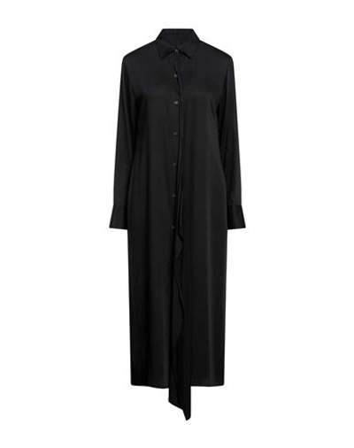 Regulation Yohji Yamamoto Woman Midi Dress Black Size 2 Rayon