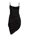 Jacquemus Woman Mini Dress Black Size 8 Viscose, Polyamide