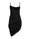Jacquemus La Robe Saudade Draped Dress In Black