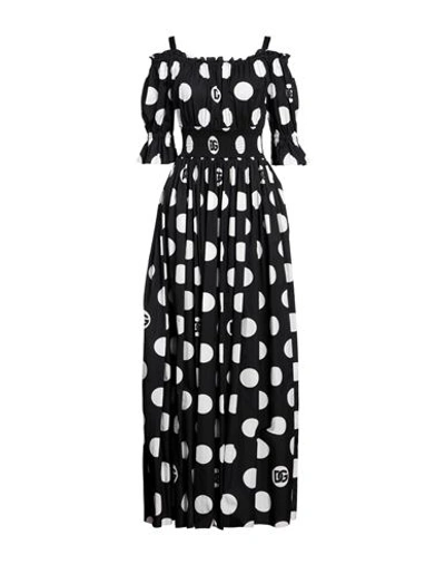 Dolce & Gabbana Woman Maxi Dress Black Size 2 Cotton