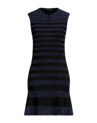 Giorgio Armani Woman Mini Dress Midnight Blue Size 8 Viscose, Polyamide, Elastane