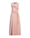 Giorgio Armani Woman Maxi Dress Pink Size 8 Cotton, Elastane