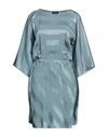 Giorgio Armani Woman Midi Dress Sky Blue Size 6 Silk