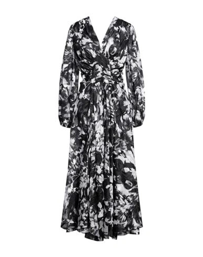 Ermanno Scervino Woman Maxi Dress Black Size 8 Polyester