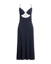 Liviana Conti Woman Midi Dress Midnight Blue Size 10 Viscose In Blue