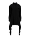 Just Cavalli Woman Mini Dress Black Size 4 Acetate, Viscose In Black