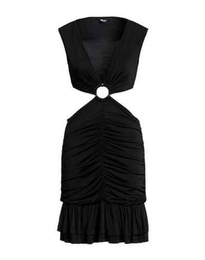 Just Cavalli Woman Mini Dress Black Size 6 Viscose, Elastane