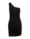 Just Cavalli Woman Mini Dress Black Size 6 Viscose, Elastane In Black