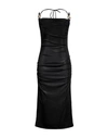 Just Cavalli Woman Midi Dress Black Size 8 Polyester, Elastane