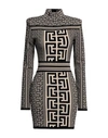 Balmain Woman Mini Dress Black Size 6 Wool, Viscose, Polyamide, Elastane