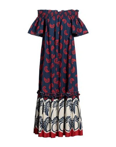 La Doublej La Double J. Woman Maxi Dress Navy Blue Size M Cotton