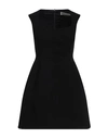 Tory Burch Wool Mini Dress In Black