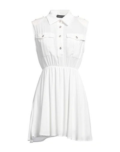 Vanessa Scott Woman Mini Dress White Size M Polyester