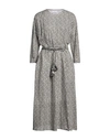 Emma & Gaia Woman Midi Dress White Size 6 Cotton In White