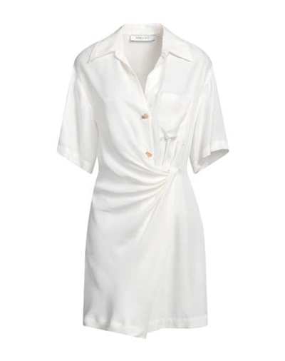 Emma & Gaia Woman Mini Dress White Size 6 Cupro, Viscose
