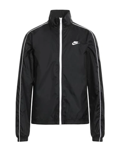 Nike Man Jacket Black Size M Nylon, Polyester
