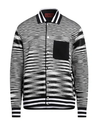 Missoni Man Jacket Black Size 44 Viscose, Cotton, Polyamide, Polyester, Polyurethane