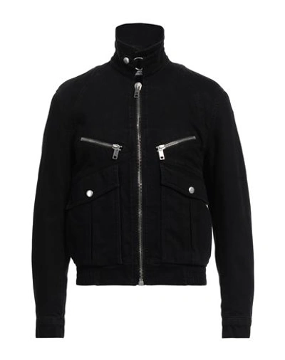 Givenchy Man Denim Outerwear Black Size Xxl Cotton