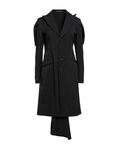 Yohji Yamamoto Woman Overcoat Black Size 2 Wool