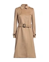 BURBERRY BURBERRY WOMAN COAT SAND SIZE 4 WOOL, CASHMERE