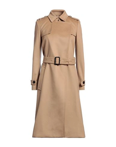 Burberry Woman Coat Sand Size 6 Wool, Cashmere, Polyamide In Beige