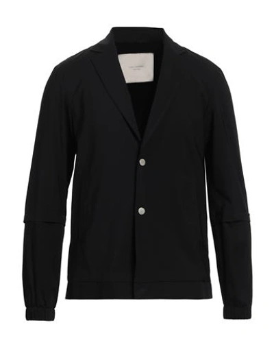 Yes London Man Overcoat & Trench Coat Black Size 38 Virgin Wool, Polyester, Elastane