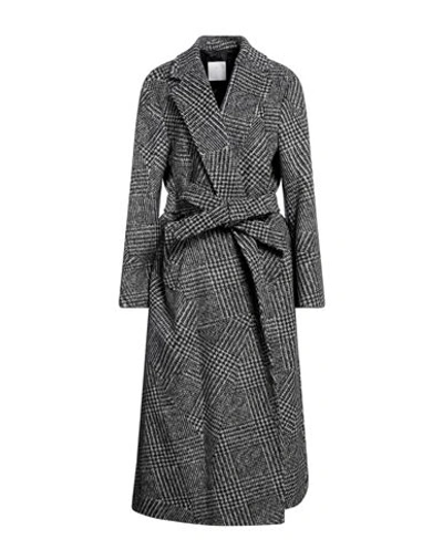 Eleventy Woman Coat Grey Size 8 Wool, Cashmere