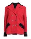 BOUTIQUE MOSCHINO BOUTIQUE MOSCHINO WOMAN COAT RED SIZE 12 COTTON