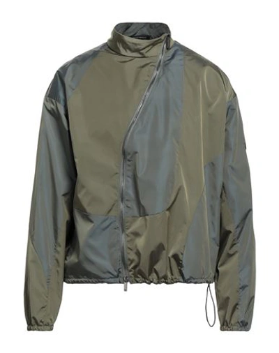 Emporio Armani Man Jacket Grey Size 46 Polyamide, Polyester, Thermoplastic Polyurethane