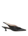 Mame Kurogouchi X Tod's Woman Pumps Black Size 5 Soft Leather In Black