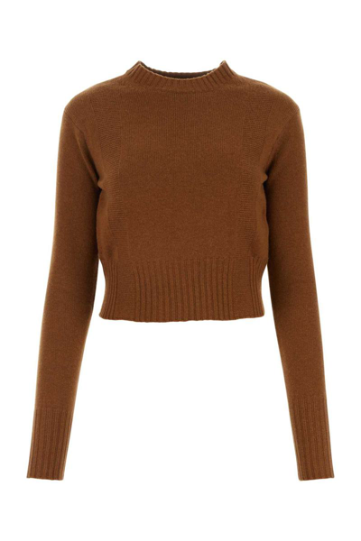 Mm Studio Knitwear In Brown