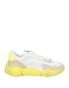 Valentino Garavani Woman Sneakers White Size 9 Textile Fibers, Soft Leather