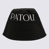 PATOU PATOU BLACK AND WHITE COTTON BUCKET HAT