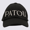 PATOU PATOU BLACK AND WHITE COTTON BASEBALL CAP