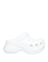 Crocs Woman Mules & Clogs White Size 8 Rubber