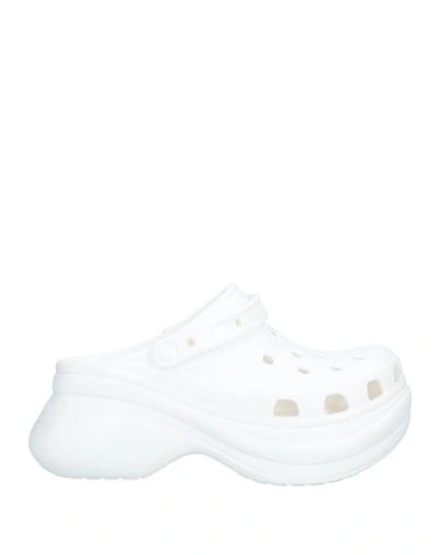 Crocs Woman Mules & Clogs White Size 8 Rubber In White