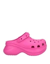 Crocs Woman Mules & Clogs Fuchsia Size 8 Rubber In Pink