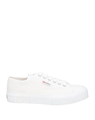 Superga Woman Sneakers White Size 8 Textile Fibers In White