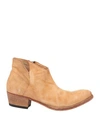 Pantanetti Woman Ankle Boots Sand Size 7 Leather In Beige