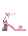 Tua By Braccialini Woman Sandals Pink Size 8 Textile Fibers In Pink