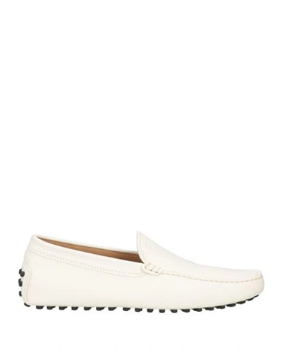 Tod's Man Loafers White Size 8.5 Leather