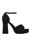 Tory Burch Woman Sandals Black Size 5.5 Leather In Black